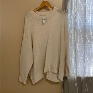 Aerie cream medium oversized sweater
